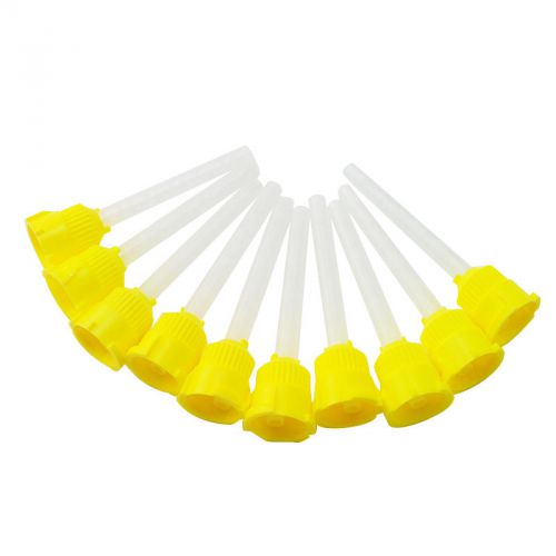 50Pcs/Bag Dental Impression Material Yellow Mixing Tips