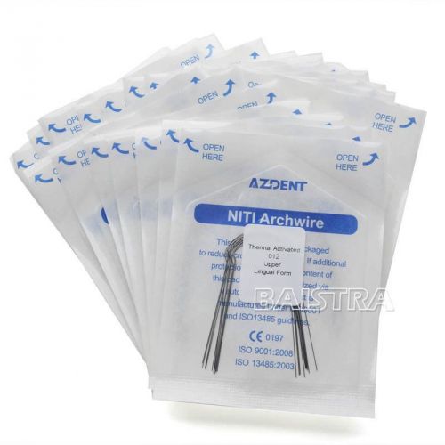10 Packs Dental NiTi Lingual Heat Thermal Activated Arch Round Wires 10pcs /pack