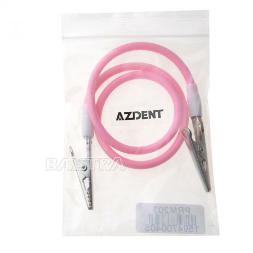 1 Pc Brand New Dental Silicone Cord Bib Clips Napkin Holder Pink