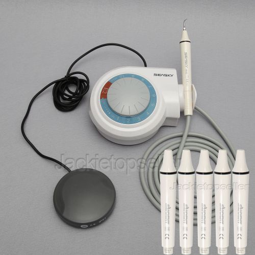 Dental woodpecker type ultrasonic piezo scaler with 5 handpiece fit ems tips for sale