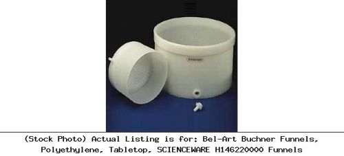 Bel-Art Buchner Funnels, Polyethylene, Tabletop, SCIENCEWARE H146220000 Funnels