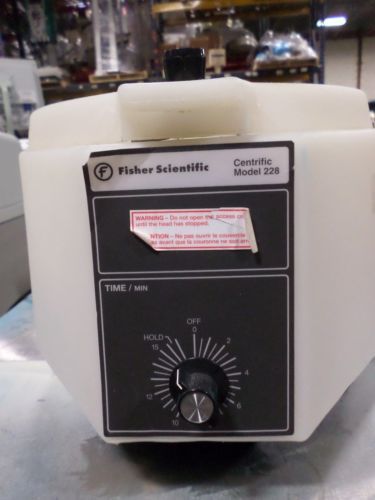 Fisher Scientific Centrific Model 228 Lab Centrifuge With Rotor