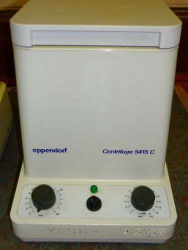 EPPENDORF CENTRIFUGE 5415C WITH ROOTER POWERED ON AND SPINS NORMALY BUT WHEN IT