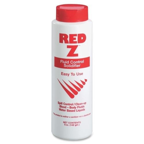 Unimed-Midwest Shaker Canister Red-Z Spill Control Solidifier -5oz -24/Box
