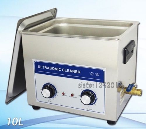 Ac220v 240w 10 liters ultrasonic cleaner with timer and heater for sale