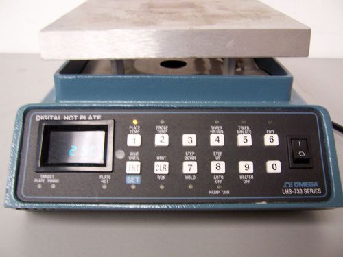 7892 OMEGA LHS-732A HOT PLATE 7&#034; X 7&#034; DIGITAL READ OUT