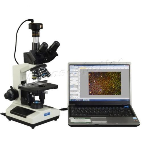 10mp digital live blood darkfield trinocular lab doctor led 40x-2000x microscope for sale