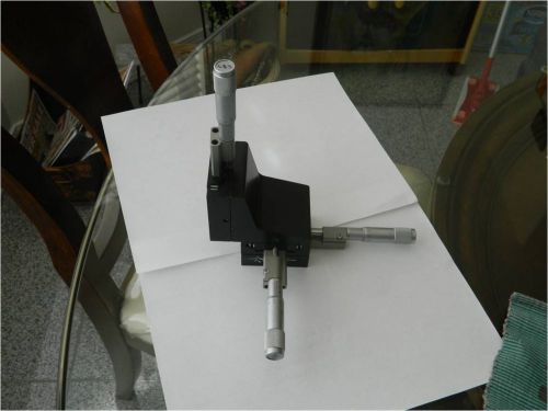 Newport translation stage model 460P XYZ and 3 SM-25 micrometers