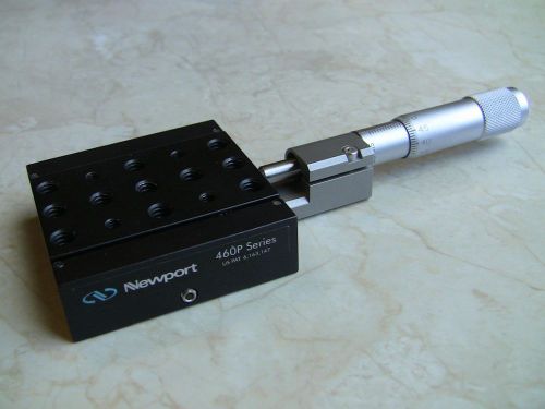 Newport 460p-x peg-joining linear translation stage with sm-25 micrometer for sale