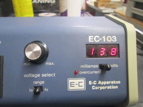 EC APPARATUS EC-103 POWER SUPPLY ELECTROPHORESIS MINICELL