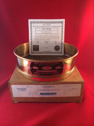 U.s. standard testing sieve 8&#034;, 5.6mm metric  co.&#034; no. 3-1/2 (fast shipping!!) for sale