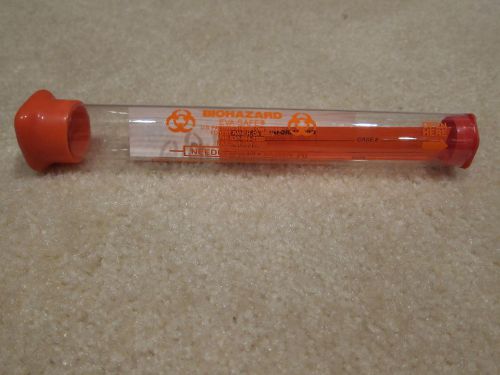 ~case of 15~eva-safe~biohazard~syringe collection tubes~ for sale