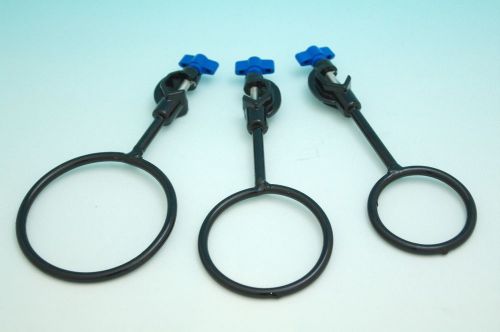 Lab cast iron Ring Stand, Support ring  Clamp (3 pieces) new
