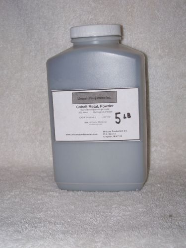 Cobalt metal powder- 99.9% co, - 325 mesh, h2 annealed  - 5lbs for sale