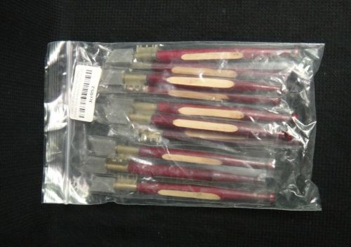 Lot of 10 diamond tip glass cutter turet head cg-1179-20 wooden handle for sale