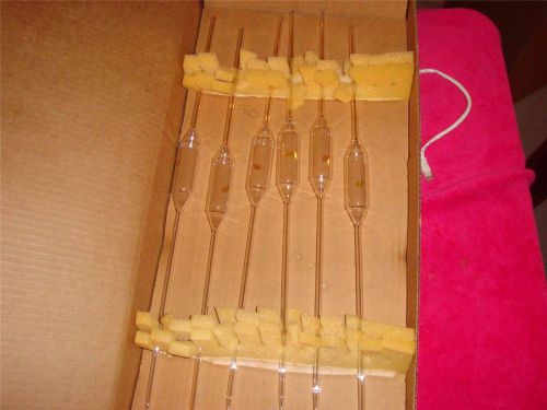 LOT OF 6 FISHERBRAND 50ML GLASS PIPPETTES