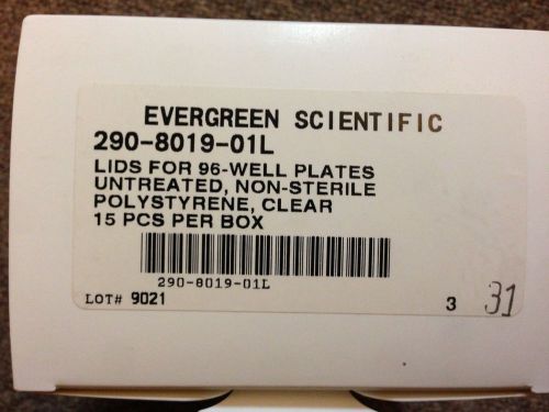 NEW EVERGREEN 290-8019-01L Lids for 96 well plates, PS, untreated, non-steril (7