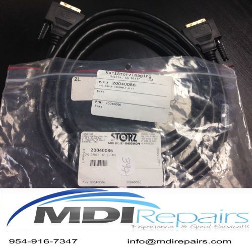 KARL STORZ 20040086 DVI CABLE, 6&#039; (1.8M) NEW  tag# 397
