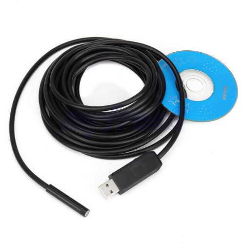 7m 7mm aluminum usb 6 led waterproof wire endoscope inspection snake camera for sale