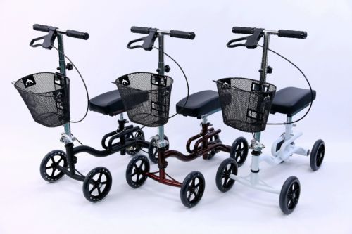 Knee Walker Scooter Turning Seated Caddy w/ Brakes Karman KW-100 White NEW, US $110 – Picture 7