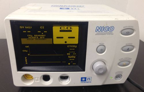 Novametrix NICO 7300 Non-Invasive Cardiac Output Monitor CMS