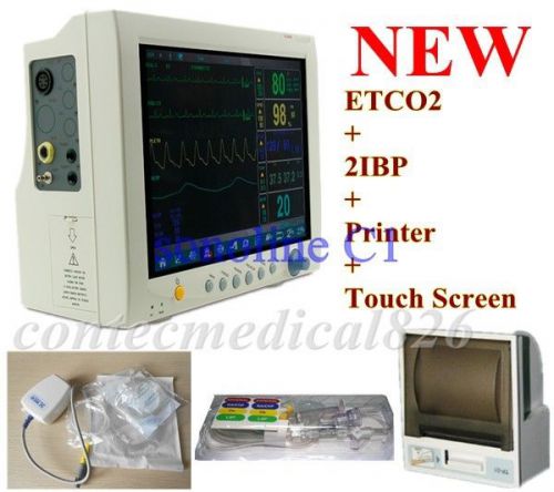 Contec 12.1&#039;&#039; cms7000 plus,touch screen,icu patient monitor,2ibp+printer+etco2 for sale