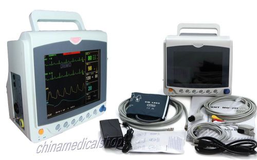 2013 new 8.4-inch 6-parameter patient monitor nibp spo2 ecg temp resp pr for sale