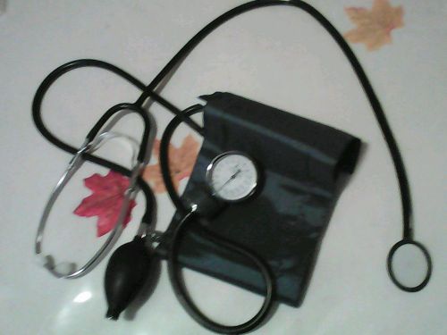 New stethoscope and blood pressure cuff. medical kit