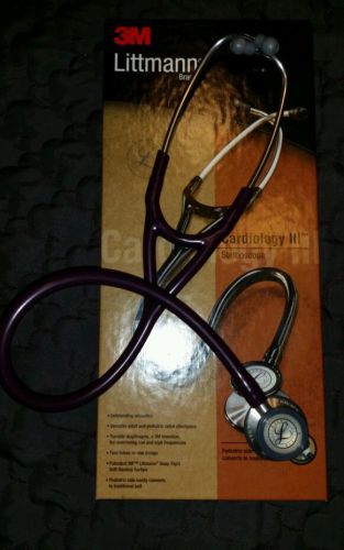 Littmann cardiology iii stethoscope plum for sale
