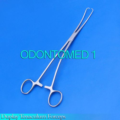 Duplay Tenaculum Forceps 9.50&#034; DOUBLE CURVED Gynecology Surgical Instrument