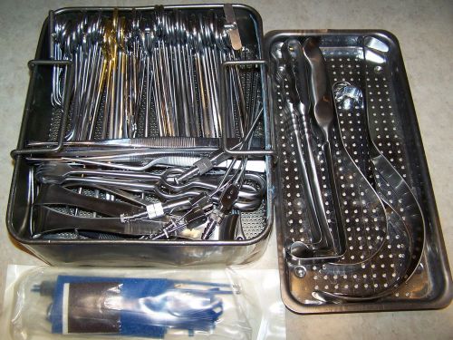 Surgical instrument set 78 piece surgery german  needleholders scissors forceps for sale