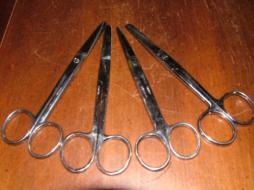 1x Stainless Steel Blunt nosed Scissors 11.5 cm Straight