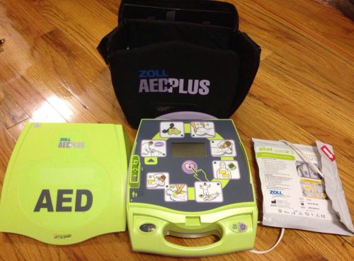 Zoll AED Plus Difibrillator   With Statz II 2 Adult Pads Expiration Date In 2016