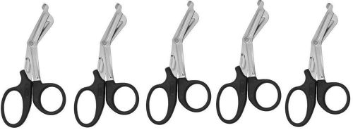 5 new 7 1/2&#034; emt shears / utility scissor medical, first aid &amp; emergency - black for sale