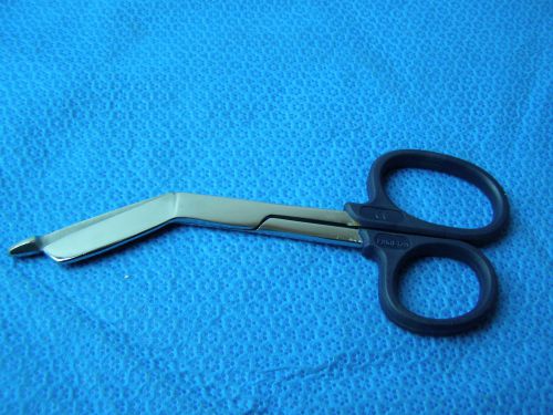 1-Lister Bandage Nurse Scissors 5.5&#034; - Color Handles(Dark/Blue),One Large Ring