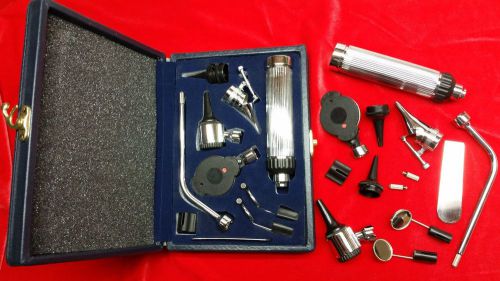 Otoscope &amp; Ophthalmoscope Set ENT Surgical Instruments + 2 Free Bulb