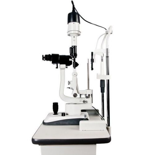 Us ophthalmic slit lamp microscpe with table top esl-5200 ezer warranty 1 year for sale