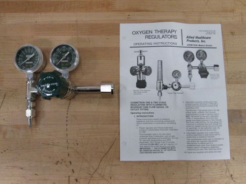 Chemetron oxygen therapy pressure regulator; p/n: 32-26-2007 / 62007g ~new~ for sale