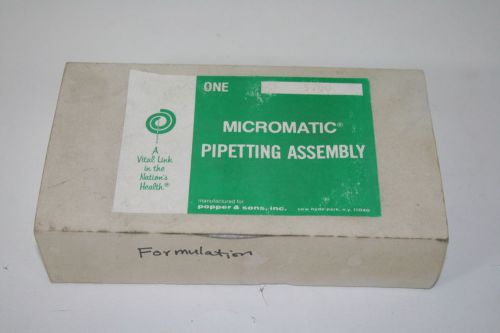 NEW 1ml Micromatic Pipetting Assembly