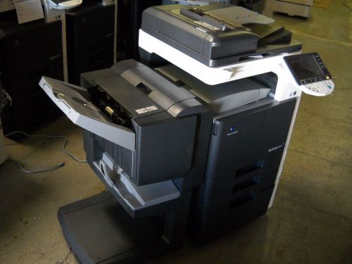 Konica bizhub c253 color copier &amp; automatic booklet maker, printer, scanner for sale