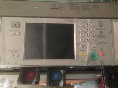 Canon imagerunner Advanced C7065 Control panel