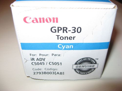 Genuine Canon GPR-30 Cyan Toner - For IR-Adv C5045/C5051/C5250/C5255