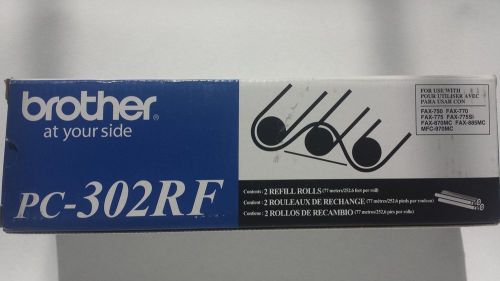 Genuine NEW Brother PC-302RF 2 Refill Rolls - Ships Same Day by Priority Mail