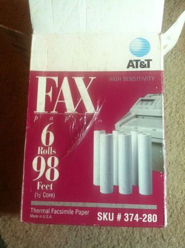 4 ROLLS 98&#039; ATT AT&amp;T Thermal Fax Facsimile Paper 374-280 emerson panasonic sanyo