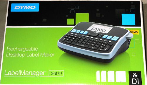 DYMO LABELMANAGER 360D RECHARGEABLE PORTABLE LABEL MAKER NEW FREE SHIPPING