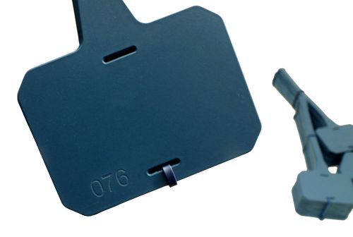Metal detectable and x-ray visible sequentially number plastic tags (1-100) for sale