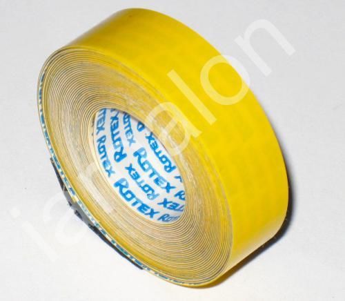 ROTEX embossing Tape Glossy Yellow 1/2&#034; x 12 Ft NEW Label Labeling