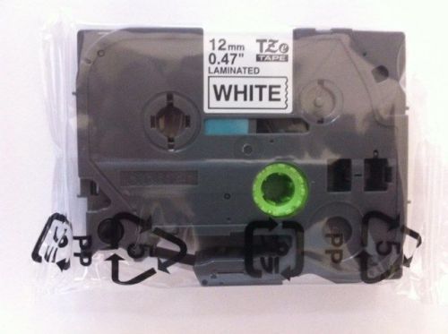 Genuine brother p-touch tze-231 black on white tape tze231 / tz231 fits pt-2030 for sale