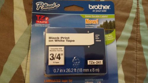 brother tape black white tze
