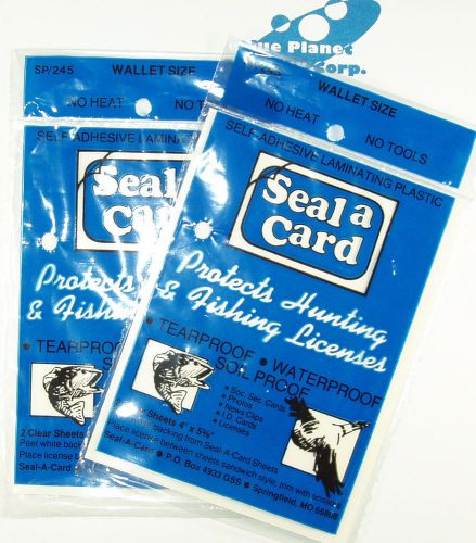Seal-a-card seal a card- plastic lamination sheets no tools needed self-adhesive for sale
